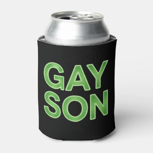 Gay Son Funny LGBTQ Pride Can Cooler