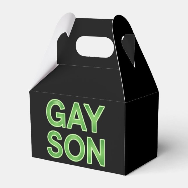 Gay Son Funny LGBTQ Pride Favour Box (Front Side)