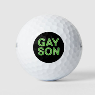 Gay Son Funny LGBTQ Pride Golf Balls