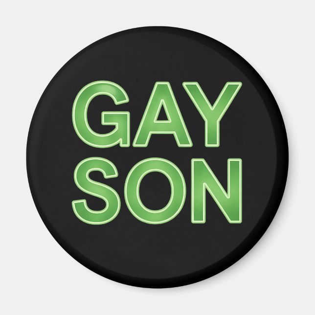 Gay Son Funny LGBTQ Pride Magnet (Front)