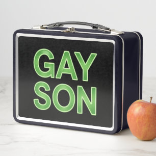 Gay Son Funny LGBTQ Pride Metal Lunch Box