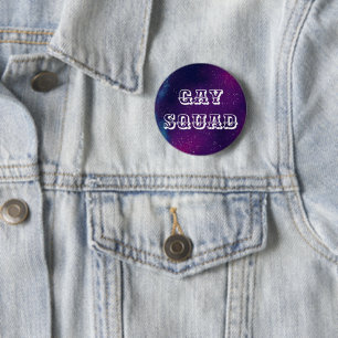Gay Squad Customisable Galaxy 6 Cm Round Badge
