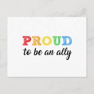 Gay Straight Alliance Ally Postcard