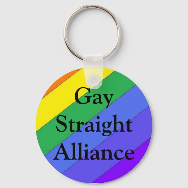 Gay Straight Alliance Key Ring (Front)
