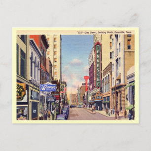 Gay Street, Knoxville, Tennessee Vintage Postcard