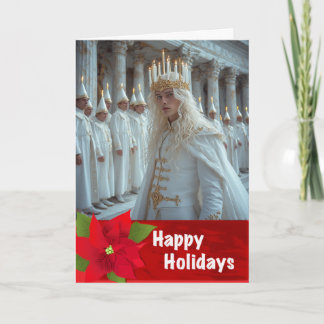 Gay Swedish LightFest of St. Lucian Christmas Card