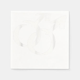 Gay symbols  napkin