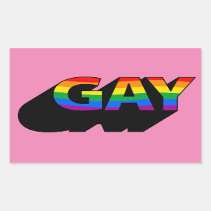 GAY T-Shirt Rectangular Sticker
