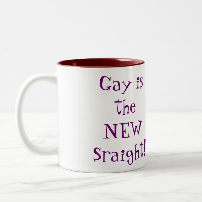 Gay Two-Tone Coffee Mug (Left)