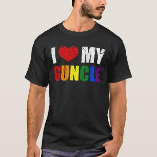 Gay Uncle Guncle Pride Month LGBT homosexual Rainb T-Shirt
