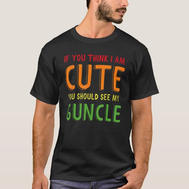 Gay Uncle Pride Guncle 5 T-Shirt (Front)
