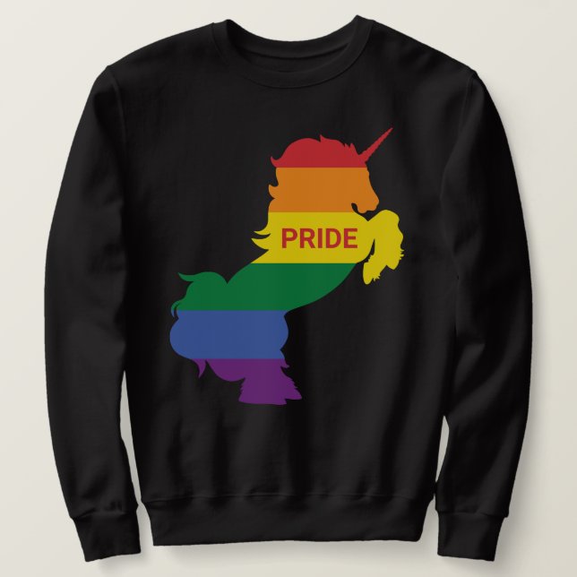 Gay Unicorn Sweatshirt (Design Front)