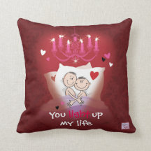 Gay Valentine, Pillow, Fun Couple in Bed