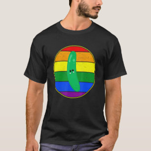 Gay Vegetable Cute Cucumber Lgbtq Pride Stuff Rain T-Shirt