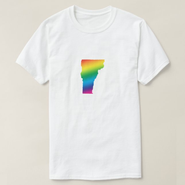 Gay Vermont Gay Pride Parade LGBT Equal Rights T-Shirt (Design Front)