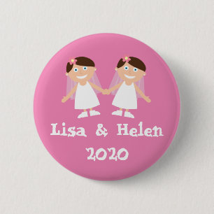 Gay Wedding 6 Cm Round Badge
