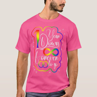 Gay Wedding Anniversary 1 Year Down Forever to Go  T-Shirt