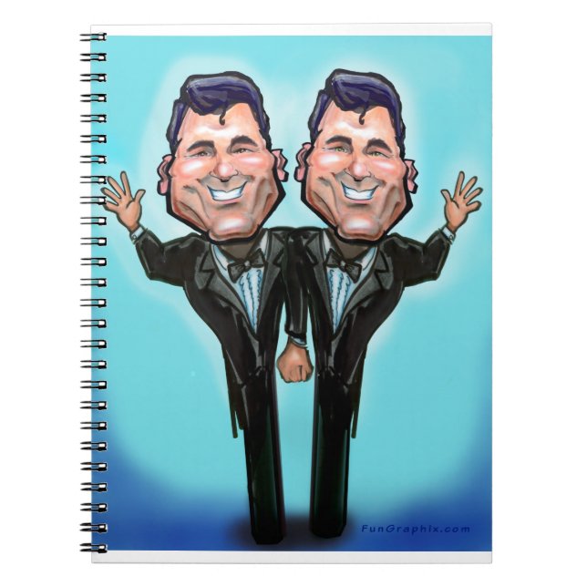 Gay Wedding Cake Dolls Notebook (Front)