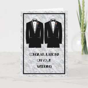 Gay Wedding Marriage Card