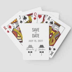 Gay Wedding Save the Date Playing Cards