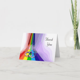 Gay Wedding Thank You Greeting Card