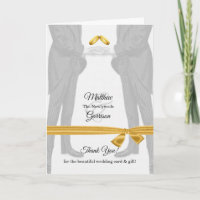 Gay Wedding Two Grooms Vintage Blank