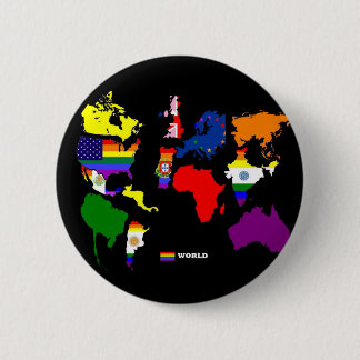 Gay World 6 Cm Round Badge