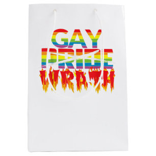 Gay Wrath Not Gay Pride - July Celebration T Shirt Medium Gift Bag