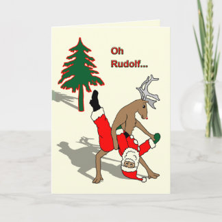 gay x-mas holiday card