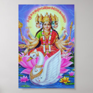 gayatri goddesses poster