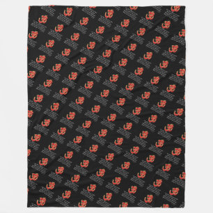 Gayatri mantra fleece blanket