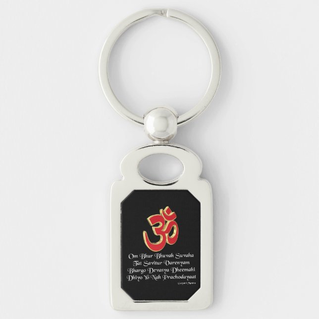 Gayatri mantra key ring (Front)