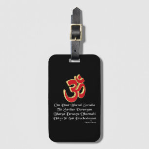 Gayatri mantra luggage tag