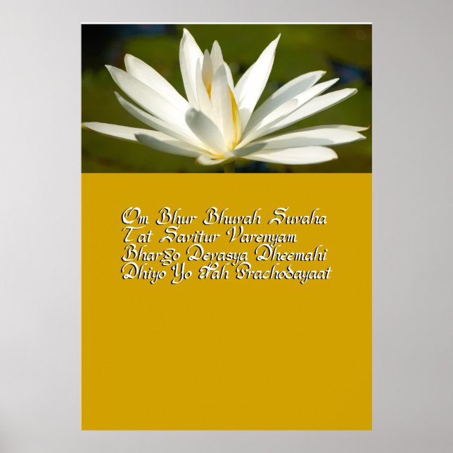 Gayatri mantra poster (Front)