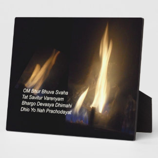 Gayatri Mantra Prayer Om / Aum Bhur Bhuvah, Plaque