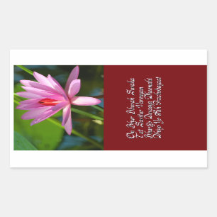 Gayatri mantra rectangular sticker