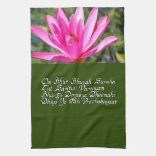 Gayatri mantra tea towel