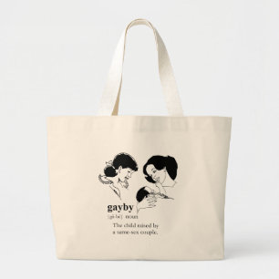 GAYBY (Lesbian) Large Tote Bag