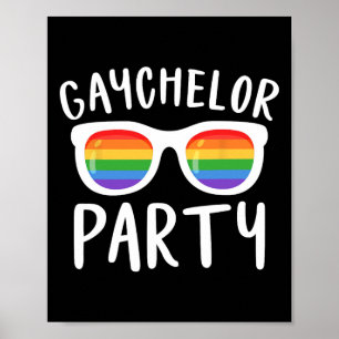 Gaychelor Party Lgbtq Gay Lesbian Pride Bachelor E Poster