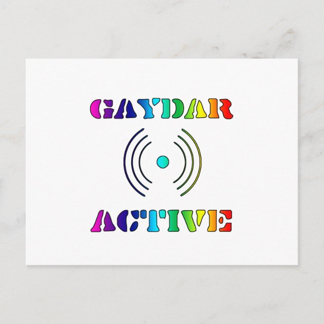 Gaydar Active II Postcard (Front)