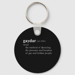 GAYDAR (definition) Key Ring
