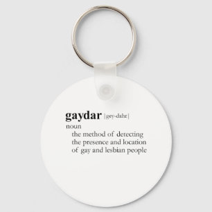 GAYDAR (definition) Key Ring