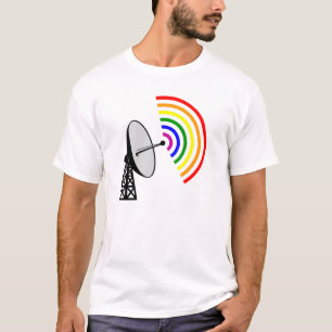 Gaydar Gay Rainbow LGBT Radar T-Shirt