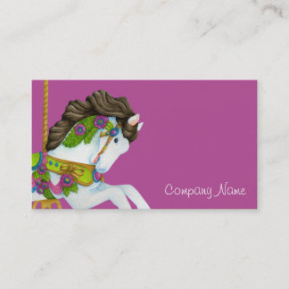 Gayle Carousel Horse Business Card
