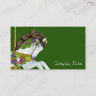 Gayle Carousel Horse Business Card