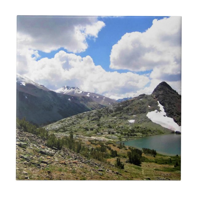 Gaylor Lakes, Tioga Pass, Yosemite, CA Ceramic Tile (Front)