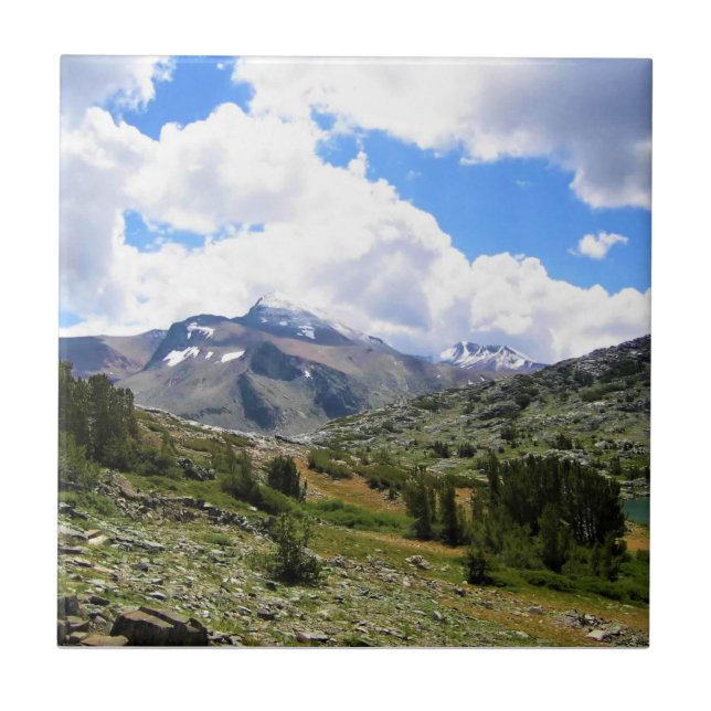 Gaylor Lakes Trail, Tioga Pass, Yosemite, CA Ceramic Tile (Front)