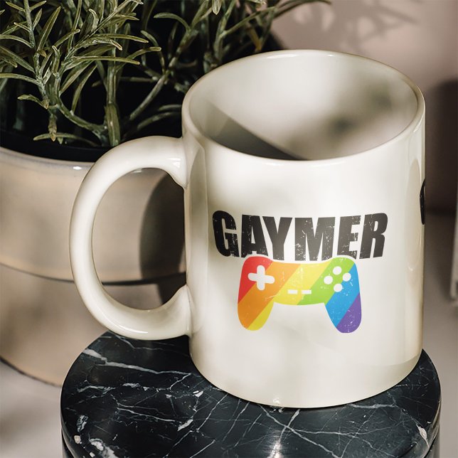 Gaymer Cool LGBT Mug (For our LGBT community, finally the perfect mug for hard core “gaymers” is here. )