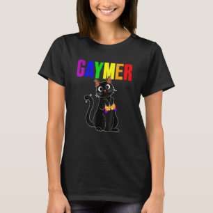 Gaymer Gay Pride Flag Gamer Lgbtq Video Game Black T-Shirt