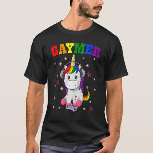 Gaymer Gay Pride Flag Lgbt Gamer Lgbtq+ Video Gami T-Shirt